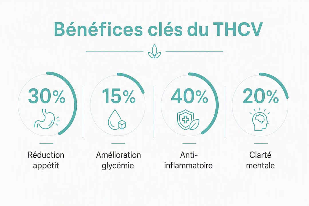 THCV bénéfices : ce que dit vraiment la science - Pure Extract CBD Scoprite attraverso le immagini i principali vantaggi scientifici del THCV