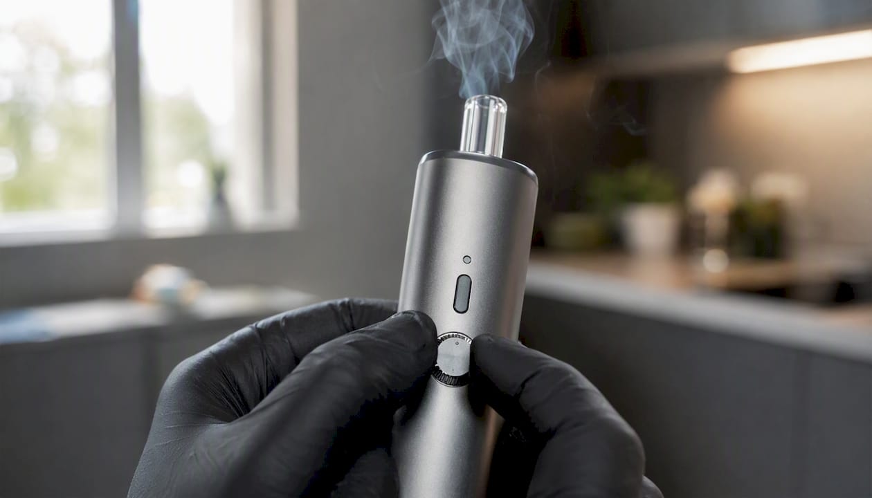 Fleurs CBD : effets, bienfaits et guide pratique pour bien choisir - Pure Extract CBD Manuelle Temperatureinstellung an einem CBD-Verdampfer