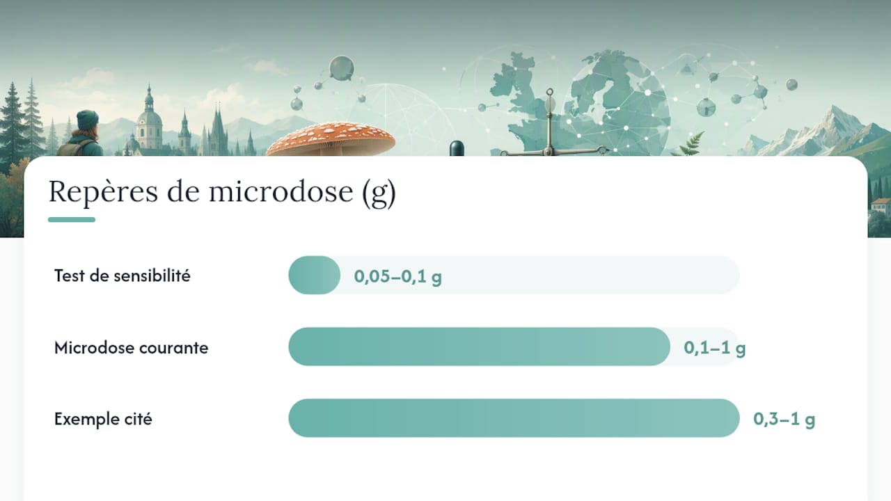Faut-il microdoser l'Amanita en Europe ? Doses, analyses et risques - Pure Extract CBD Dosierungsbereiche und ungefähre Muscimol-Konzentration