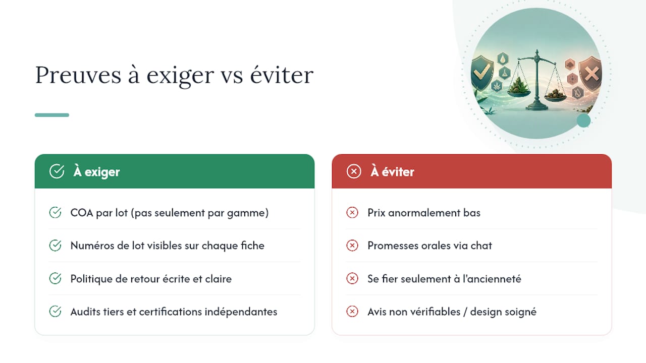 Welche Vertrauensnachweise muss ein CBD-Shop erbringen? — Übersichtsdiagramm