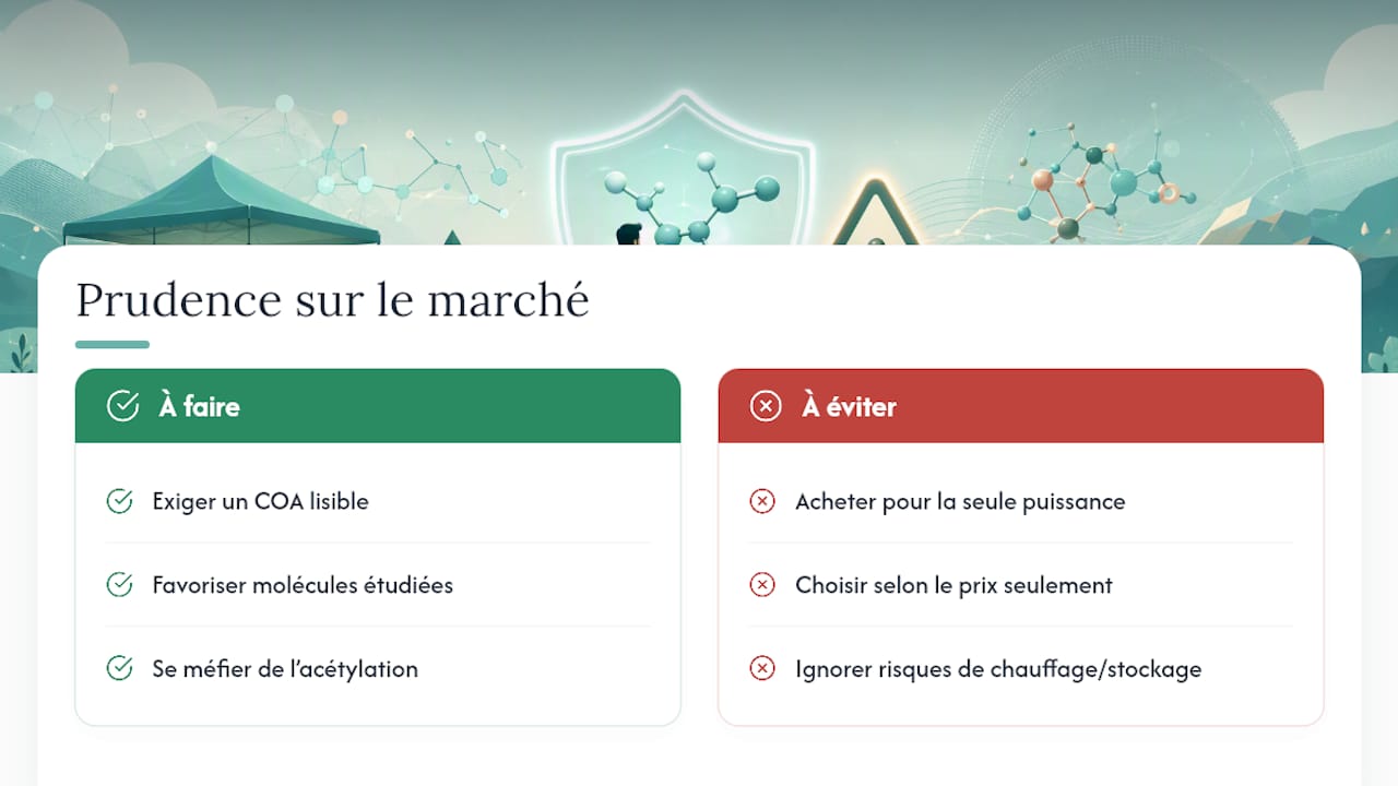 Ce que la prudence face au HHCPO nous apprend sur tout le marché des cannabinoïdes — overview diagram