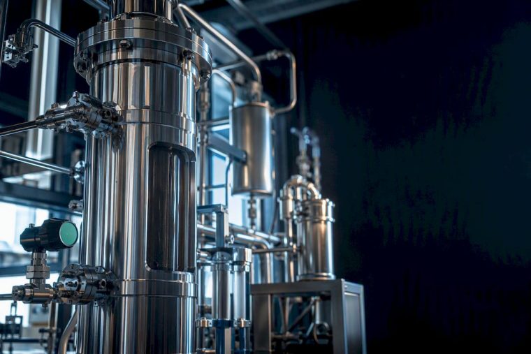 Unité industrielle d'extraction au CO2