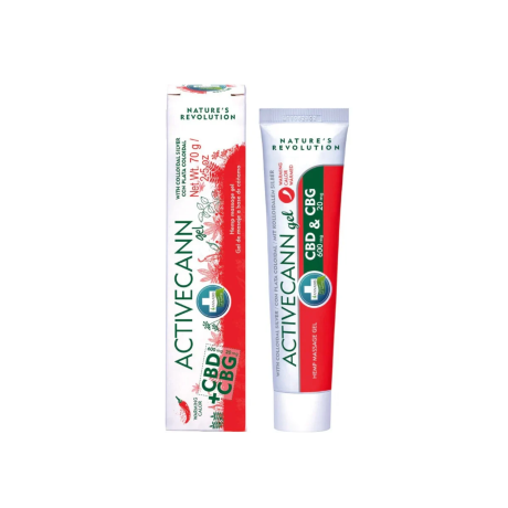 ActivCann Gel CBD 600 mg + CBG 20 mg | Gel de masaje Annabis 75 ml