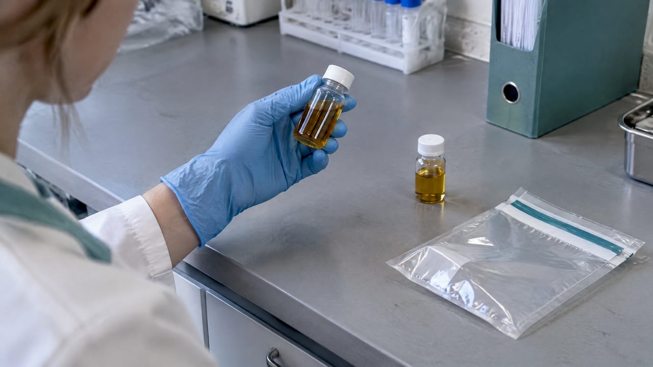 Flacon de CBG scellé après contrôle qualité