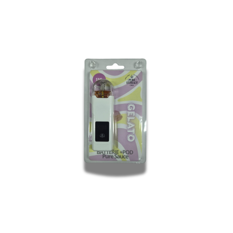 Découvrez le Batterie + Recharge Pod Pure Sauce 1ml Pure Extract CBD, un système compact associant une batterie réutilisable à une recharge Pod Pure Sauce de 1 ml. Une fois équipé, vous pouvez également acheter la recharge seule et conserver votre batterie. Disponible en 14 profils aromatiques : Sweet Watermelon, Super Silver Haze, ZKZ, Blue Cheese, Wedding Cake, Super Lemon Haze, Lemon Cherry Gelato, Golden Berry, Banana Kush, Diesel Note, Pineapple Haze, Gelato, Kush Note et Purple Grape.